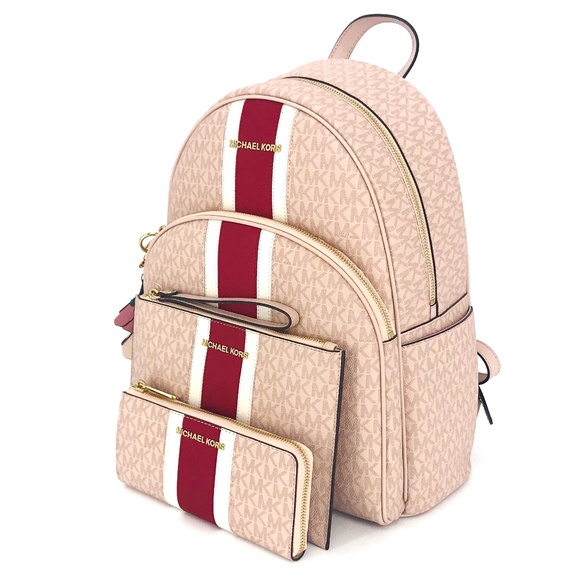 4PCS Michael Kors Abbey LG Backpack Wallet Clutch - Picture 2 of 8